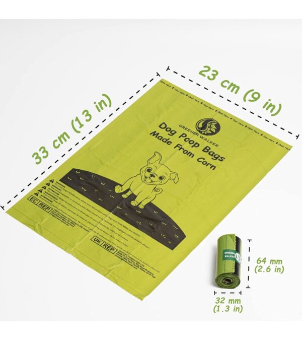 img-443f5b7ee7af489b815d702f1eaf4f5d GREENER WALKER Poop Bags for Dog Waste-540 Bags,Extra Thick Strong 100% Leak Proof Dog waste Bags (Deep Green)