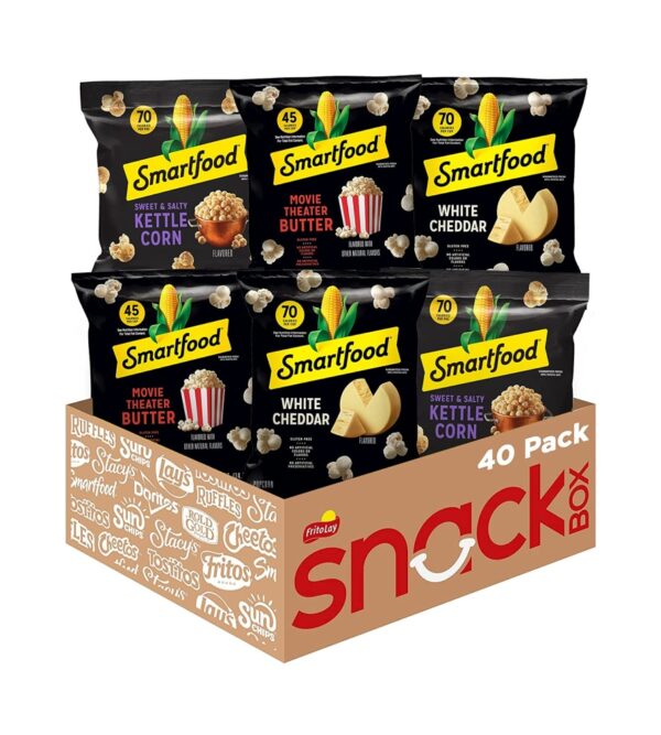 Smartfood Popcorn Variety Pack, 0.5 Ounce (Pack of 80)