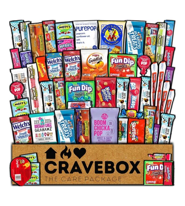 img-45cd5848fe62e9fc3f069bef315589ac CRAVEBOX Easter Snacks Box Variety Pack Care Package (80 Count) Treats Gift Basket Boxes Pack Adults Kids Grandkids Guys Girls Women Men Boyfriend Candy Birthday Cookies Chips Teenage Mix College Student Food Sampler Office