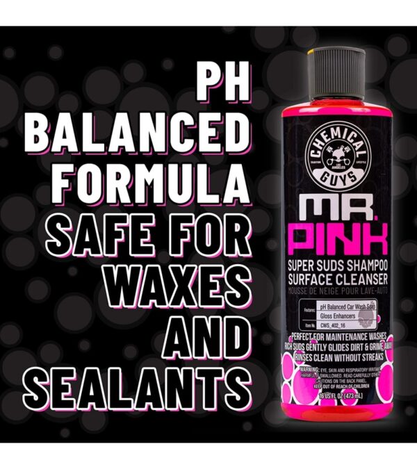 img-485ff314eaa55fba2fea6ddd52e75e62 Chemical Guys CWS_402_64 Mr. Pink Foaming Car Wash Soap (Works with Foam Cannons, Foam Guns or Bucket Washes) Safe for Cars, Trucks, Motorcycles, RVs & More, 64 fl oz (Half Gallon), Candy Scent