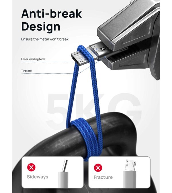 img-49158c55a02804db04462353244e1b34 JSAUX Micro USB Cable Android Charger, (2-Pack 6.6FT) Micro USB Android Charger Cable Nylon Braided Cord Compatible with Galaxy S7 S6 J7 Edge Note 5, Kindle. MP3 and More-Blue
