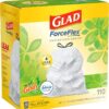 img-49333a85f030b4155a09a5a4494eb8ae GLAD ForceFlex Tall Kitchen Drawstring Trash Bags, 13 Gallon White Trash Bag for Kitchen Trash Can, Gain Original Scent, Odor Shield, Odor Eliminator, Leak Protection, 110 Count