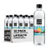 LIFEWTR Premium Purified Water pH Balanced with Electrolytes, 100% recycled plastic bottles, 16.9 Fl Oz Bottles, 500ml (Pack of 12)