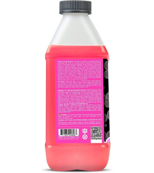 img-5729eea2081f1a9fd2d3687eeaac1705 Chemical Guys CWS_402_64 Mr. Pink Foaming Car Wash Soap (Works with Foam Cannons, Foam Guns or Bucket Washes) Safe for Cars, Trucks, Motorcycles, RVs & More, 64 fl oz (Half Gallon), Candy Scent