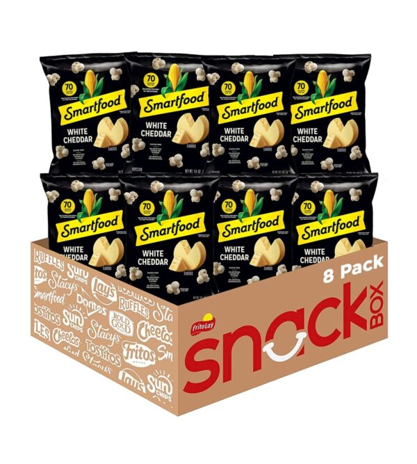img-58b8a078d7b678549667b17218449db6 Smartfood White Cheddar Flavored Popcorn, 2.0 Ounce, 8.0 Count