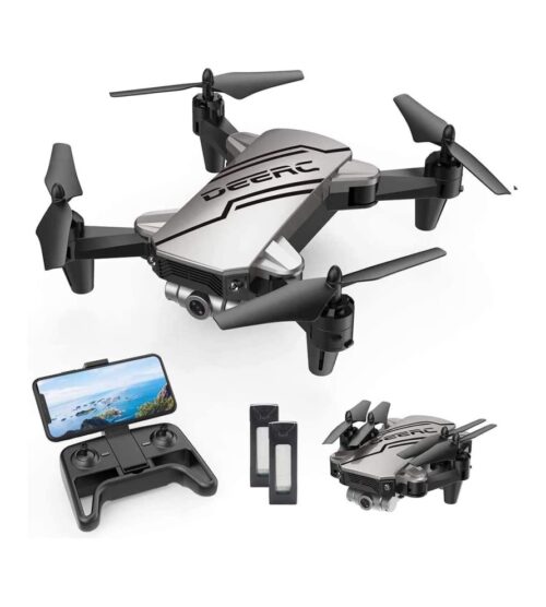 img-5ebefdb158bbb5046596efd993796cfb DEERC D20 Mini Drone for Kids with 720P HD FPV Camera Remote Control Toys Gifts for Boys Girls with Altitude Hold, Headless Mode, One Key Start Speed Adjustment, 3D Flips 2 Batteries, Silver