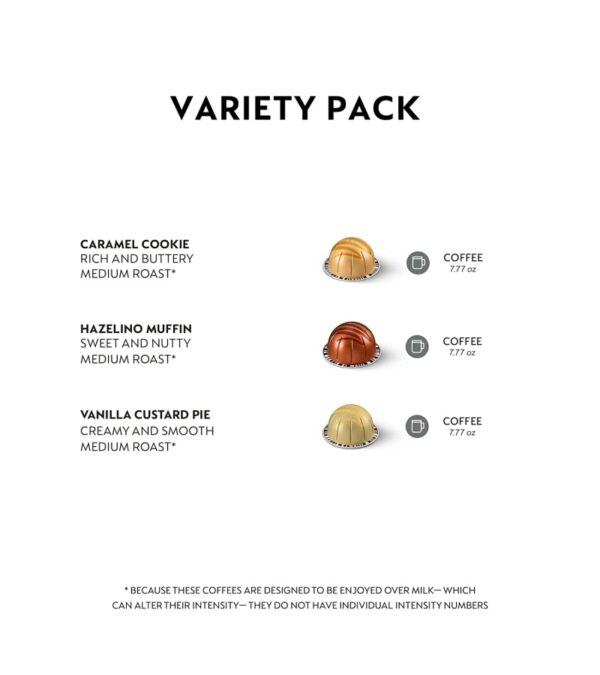 img-5f7a59e37d09107bf3083628694b95c8 Nespresso Capsules VertuoLine, Barista Flavored Pack, Mild Roast Coffee, 30 Count Coffee Pods, Brews 7.77 Ounce