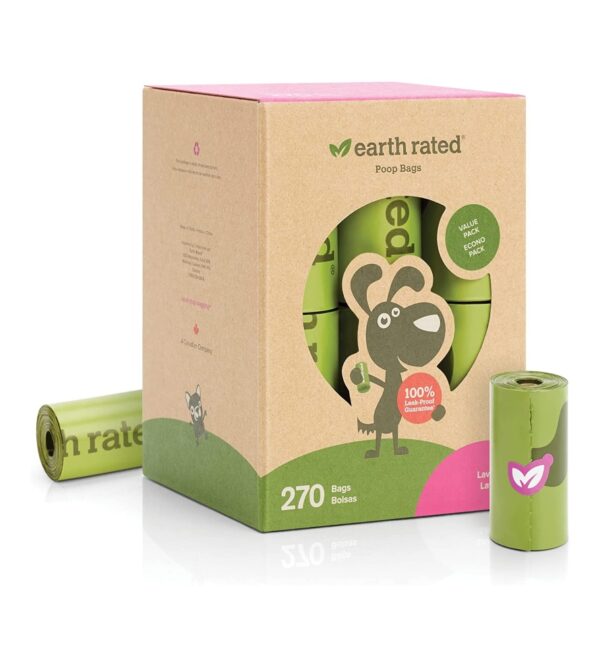 img-636ff9345c5aa8622934256531c05ac8 Earth Rated Dog Poop Bags, Guaranteed Leak Proof and Extra Thick Waste Bag Refill Rolls For Dogs, Lavender Scented, 270 Count