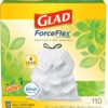 img-64882e8101d50db8e66817ce016ca2fc GLAD ForceFlex Tall Kitchen Drawstring Trash Bags, 13 Gallon White Trash Bag for Kitchen Trash Can, Gain Original Scent, Odor Shield, Odor Eliminator, Leak Protection, 110 Count