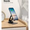 img-6ab12809874e429fc6909b791cf74b8d Nulaxy A4 Cell Phone Stand, Fully Foldable, Adjustable Desktop Phone Holder Cradle Dock Compatible with Phone 11 Pro Xs Xs Max Xr X 8, iPad Mini, Nintendo Switch, Tablets (7-10″), All Phones