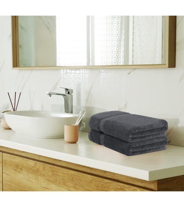 img-713a9b46f9e8c2164e98583170f9f57e Utopia Towels 8-Piece Premium Towel Set, 2 Bath Towels, 2 Hand Towels, and 4 Wash Cloths, 600 GSM 100% Ring Spun Cotton Highly Absorbent Towels for Bathroom, Gym, Hotel, and Spa (Grey)