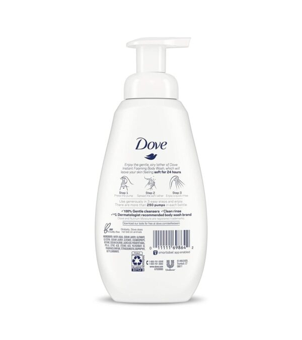 img-72c8b4a76a524c0f640db9277fbfc38f Dove Instant Foaming Body Wash for Softer and Smoother Skin Sensitive Skin Effectively Washes Away Bacteria While Nourishing Your Skin 13.5 oz Pack of 4