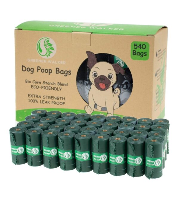 img-73fcfa4f01e6a33861928d17e34bd905 GREENER WALKER Poop Bags for Dog Waste-540 Bags,Extra Thick Strong 100% Leak Proof Dog waste Bags (Deep Green)