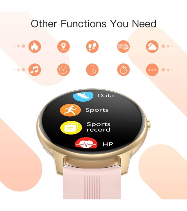 img-740b135aaa3835757ea3ca73f367d6c5 AGPTEK Smart Watch, IP68 Waterproof Smartwatch for Men Women Activity Tracker with Full Touch Color Screen Heart Rate Monitor Pedometer Sleep Monitor for Android and iOS Phones (Blue)