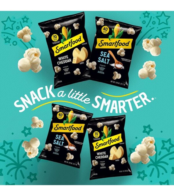 img-7530106c3ce2f6d798d44cc9ff6057ba-1 Smartfood White Cheddar Flavored Popcorn, 2.0 Ounce, 8.0 Count