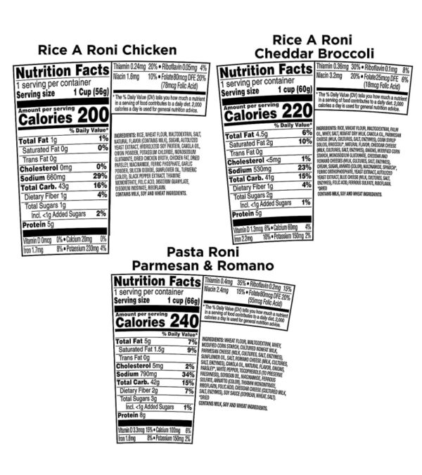 img-7877ab6bfd443310c974f7d97ed6398e PASTA RONI Quaker Rice a Roni Cups Individual Cup, 3-Flavor Variety Pack, 2.25 Oz, 12 count (Pack of 1)