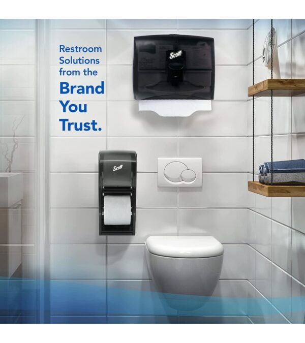 img-7beace39e0a16641990d13489c4bb4d8 Scott Professional 100% Recycled Fiber Standard Roll Bathroom Tissue (13217), 2-Ply, White, 80 Rolls / Case, 473 Sheets / Roll, 37,840 Sheets / Case