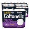 img-7d2515b4ce224c494baccb14b3929769 Cottonelle Ultra Comfort Toilet Paper with Cushiony CleaningRipples Texture, Strong Bath Tissue, 32 Family Mega Rolls (32 Family Mega Rolls = 144 Regular Rolls) (8 Packs of 4), 325 Sheets per Roll