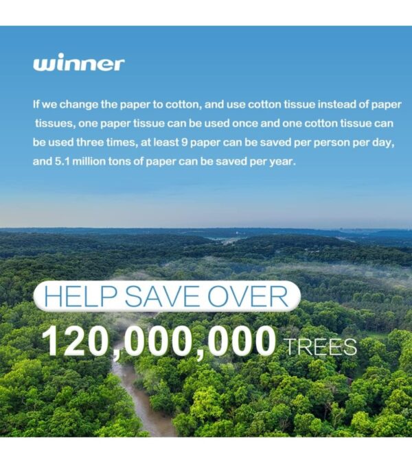 img-7fdd64869ba5b862572ff44a2bfc8e3b Winner Soft Dry Wipe, Made of Cotton Only, 600 Count Unscented Cotton Tissues for Sensitive Skin OEKO-Tex Safety Certified Chemical-free 10 Times Absorbent Baby Wipes