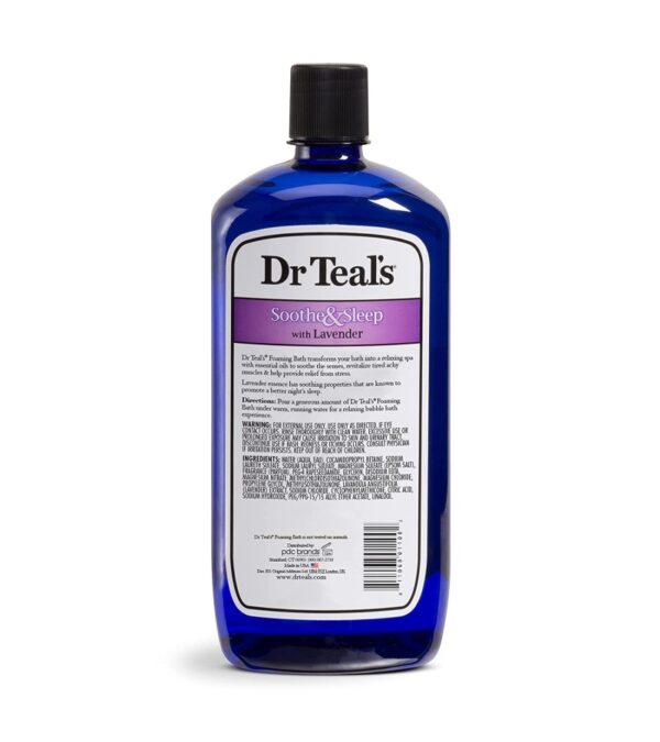 img-80fb36d1e9e47385f0fd09b006ed7b77 Dr Teal's Foaming Bath with Pure Epsom Salt, Soothe & Sleep with Lavender, 34 fl oz (Pack of 4)