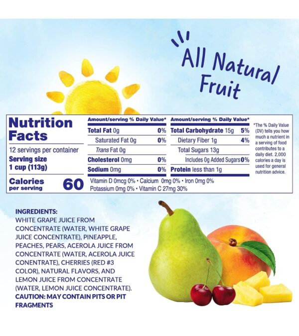 img-84242ecdeb5e8d014f804fbd3d04e880 Dole Fruit Bowls Cherry Mixed Fruit in 100% Juice, Gluten Free Healthy Snack, 4 Oz, 12 Count