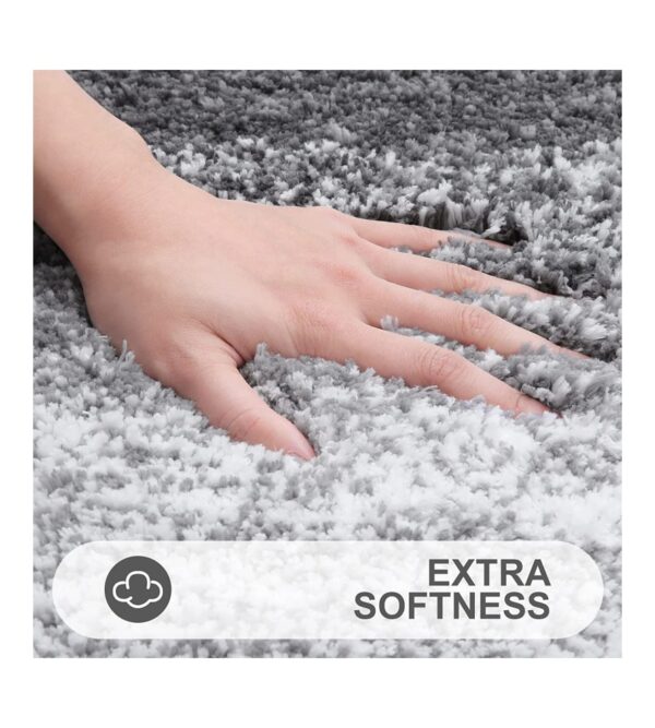 img-86a28e2d10358cf2a6b893ada37fc487 OLANLY Luxury Rug, Extra Soft and Absorbent Microfiber Rugs, Non-Slip Plush Shaggy Bath Carpet, Machine Wash Dry, Bath Mats for Bathroom Floor, Tub and Shower, 24×16, Grey