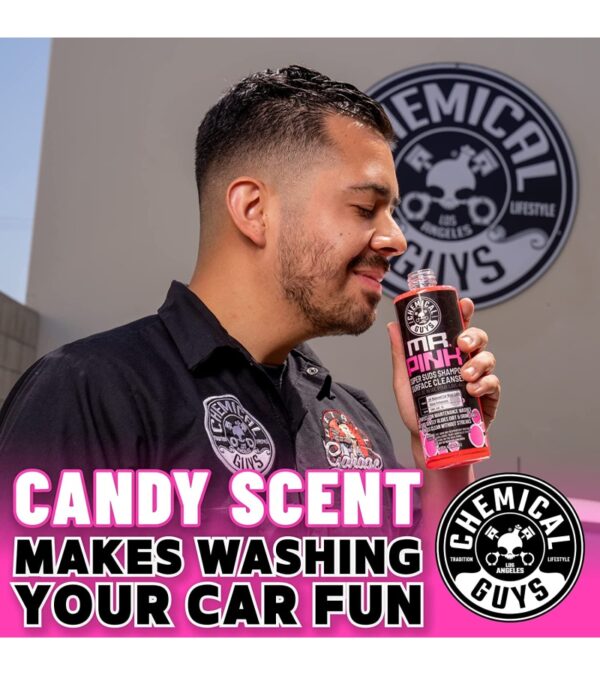 img-86c120538bcfcd57867067a1407139c8 Chemical Guys CWS_402_64 Mr. Pink Foaming Car Wash Soap (Works with Foam Cannons, Foam Guns or Bucket Washes) Safe for Cars, Trucks, Motorcycles, RVs & More, 64 fl oz (Half Gallon), Candy Scent