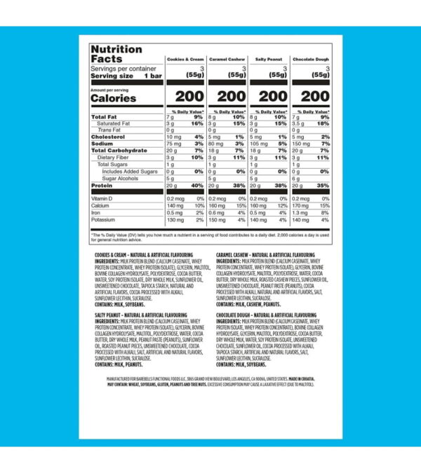 img-87149693eb4ae4dd14f52de74ff599f5 Barebells Protein Bars Variety Pack – 12 Count, 1.9oz Bars – Protein Snacks with 20g of High Protein – Low Carb Protein Bar with 1g of Total Sugars – Perfect on The Go Low Carb Snack & Breakfast Bars