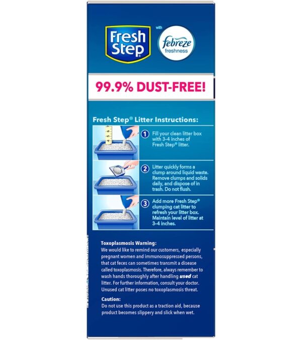 img-8ae1da3f151a3dfd1cff2a1efa0625b8 Fresh Step Clumping Cat Litter, Extreme Odor Control, Mountain Spring Scent With Febreze, 14 lbs