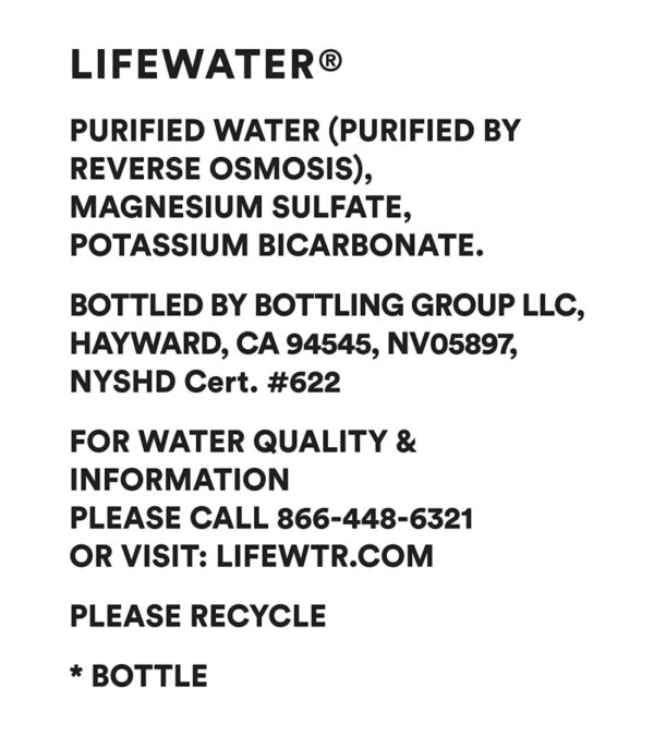 LIFEWTR Premium Purified Water pH Balanced with Electrolytes, 100% recycled plastic bottles, 16.9 Fl Oz Bottles, 500ml (Pack of 12)
