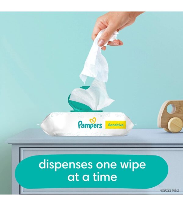 img-918b536091eb4621b89a27e76ab3bf5b Choose your count – Baby Wipes, Pampers Sensitive Water Based Baby Diaper Wipes, Hypoallergenic and Unscented, 6 Pop-Top Packs, 336 Total Wipes (Packaging May Vary)