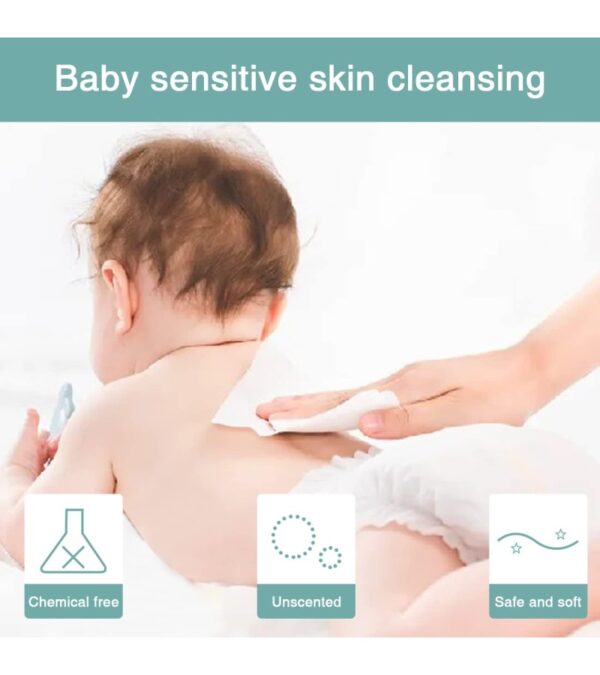 img-91f821462cda2315f247f011585398bc Saraflora 100% Cotton Facial Tissue, Soft Dry Wipe 6 Pack Size 7.9×7.9 inches, Use for Sensitive Skin Disposable Face Towel and Baby Washcloths, Makeup Wipes, Disposable Cleansing Cloths(600 Count )