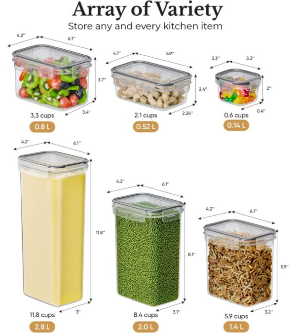 img-9276352830170d8381ba7e7a0097c920 Chef's Path Airtight Food Storage Container Set with Lids – Superior Variety Pack of 36 for Kitchen & Pantry Organization, – BPA Free Kitchen Storage Containers for Cereal, Flour &, Sugar