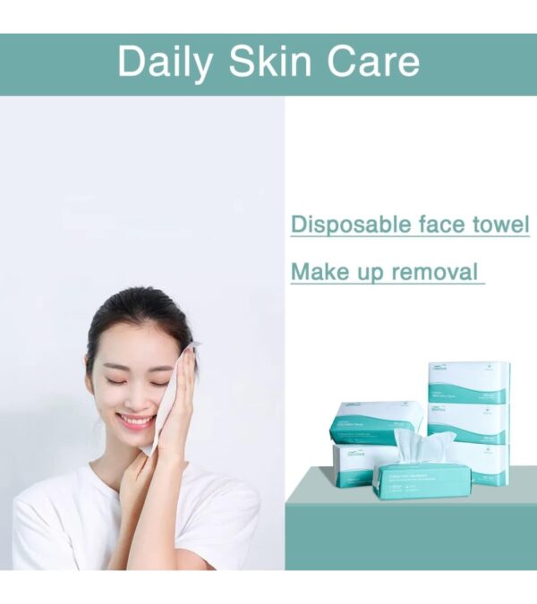 img-92f5ec68f82e3a12c271842118b82162 Saraflora 100% Cotton Facial Tissue, Soft Dry Wipe 6 Pack Size 7.9×7.9 inches, Use for Sensitive Skin Disposable Face Towel and Baby Washcloths, Makeup Wipes, Disposable Cleansing Cloths(600 Count )