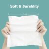 img-93273865b0bb4635b84a0a3a4335058a Saraflora 100% Cotton Facial Tissue, Soft Dry Wipe 6 Pack Size 7.9×7.9 inches, Use for Sensitive Skin Disposable Face Towel and Baby Washcloths, Makeup Wipes, Disposable Cleansing Cloths(600 Count )