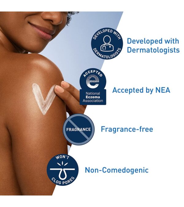 img-97ac1e10ae7399ae45de3c8c61d88a2c CeraVe Moisturizing Cream | Body and Face Moisturizer for Dry Skin | Body Cream with Hyaluronic Acid and Ceramides | Normal | Fragrance Free | 19 Oz | Packages May Vary