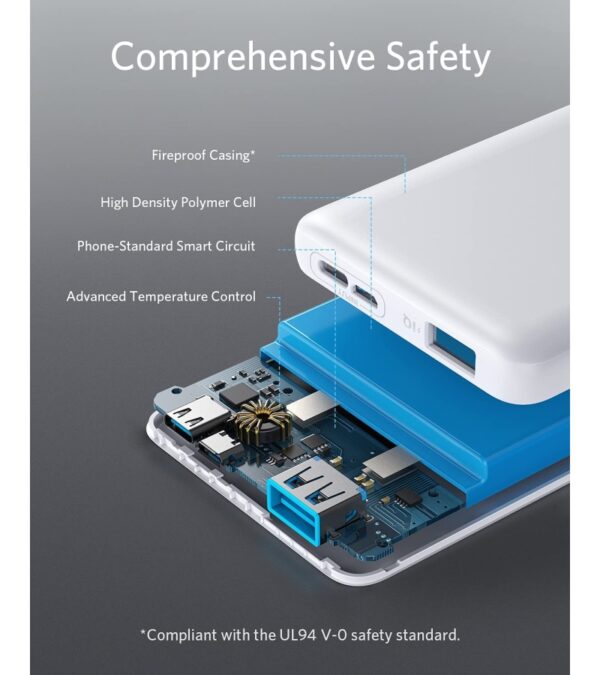 img-99b227a6e6ab1b17b376427b176d1ac6 Anker Portable Charger, 313 Power Bank (PowerCore Slim 10K) 10000mAh Battery Pack with High-Speed PowerIQ Charging Technology and USB-C (Input Only) for iPhone, Samsung Galaxy, and More (White)