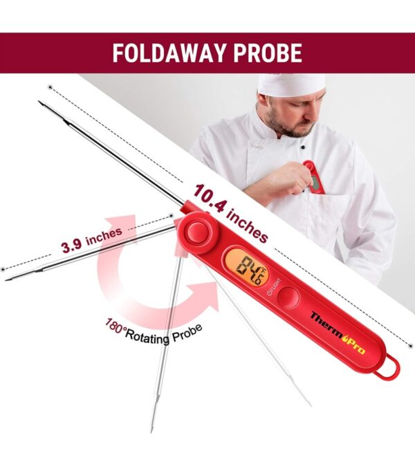 img-9a10bcd420fededf532044c915fd7463 ThermoPro TP03 Digital Meat Thermometer for Cooking Kitchen Food Candy Instant Read Thermometer with Backlight and Magnet for Oil Deep Fry BBQ Grill Smoker Thermometer