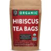 img-9b493d85756c016608fc8625b40ddf41 Organic Hibiscus Tea Bags | 100 Tea Bags | Eco-Conscious Tea Bags in Kraft Bag | Raw from Egypt | by FGO