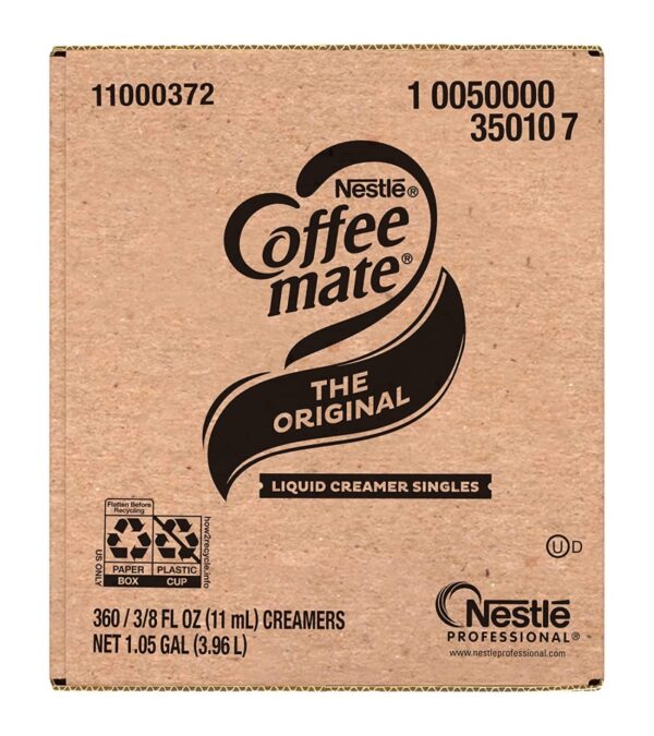 img-9bacc4e4661e0e824d5fa0f3aed38371 Nestle Coffee mate Coffee Creamer, Original, Liquid Creamer Singles, Non Dairy, No Refrigeration, Box of 360