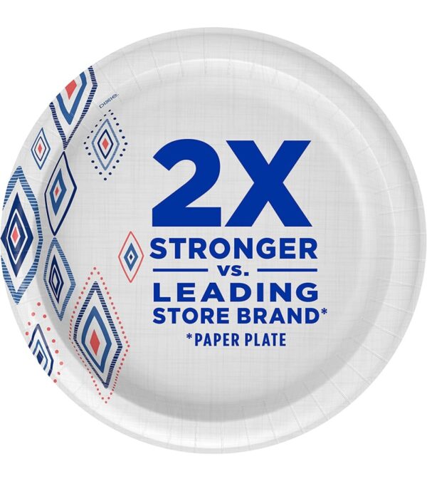 img-9bb725da2c214b45727cff48b7b7dd40 Dixie Paper Plates, 10 1/16 inch, Dinner Size Printed Disposable Plate, 44 Count (Pack of 5) , Packaging and Design May Vary