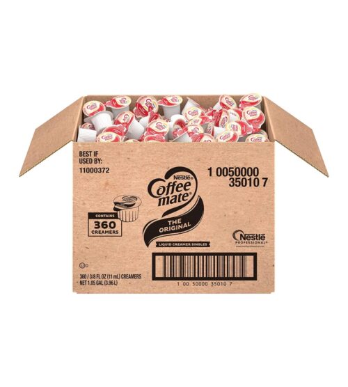 img-9c2dce735ca10a7ac17eb46604439567 Nestle Coffee mate Coffee Creamer, Original, Liquid Creamer Singles, Non Dairy, No Refrigeration, Box of 360