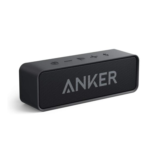 Upgraded, Anker Soundcore Bluetooth Speaker with IPX5 Waterproof, Stereo Sound, 24H Playtime, Portable Wireless Speaker for iPhone, Samsung and More