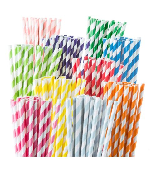 img-a0ac933bfd0cf9d341410bec84e85551 Weemium 200 Biodegradable Paper Straws – Durable & Eco-Friendly in 10 Color Stripes – Rainbow Drinking Straws & Party Decoration Supplies