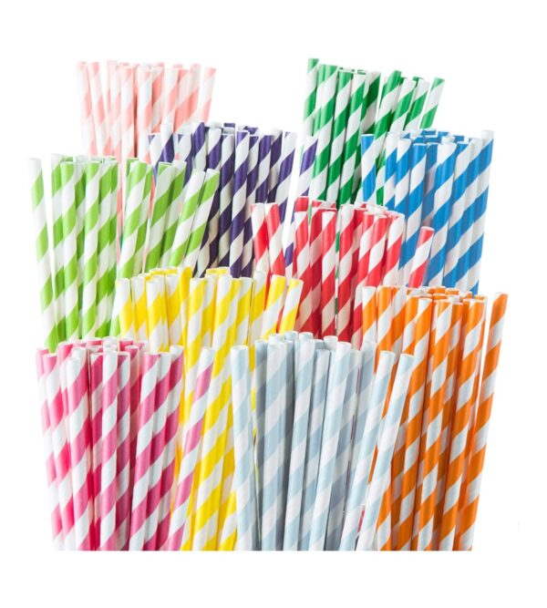 img-a0ac933bfd0cf9d341410bec84e85551 Weemium 200 Biodegradable Paper Straws – Durable & Eco-Friendly in 10 Color Stripes – Rainbow Drinking Straws & Party Decoration Supplies