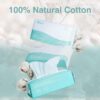 img-a29d862e201fd8741d88854b8283829e Saraflora 100% Cotton Facial Tissue, Soft Dry Wipe 6 Pack Size 7.9×7.9 inches, Use for Sensitive Skin Disposable Face Towel and Baby Washcloths, Makeup Wipes, Disposable Cleansing Cloths(600 Count )