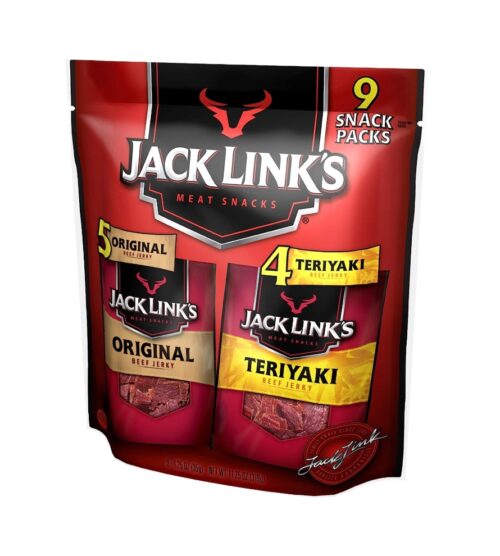 img-a4007baa070d18bf3b2e9da01bbced3a Jack Link's Beef Jerky Variety Pack Includes Original and Teriyaki Flavors, On the Go Snacks, 13g of Protein Per Serving, 9 Count of 1.25 Oz Bags