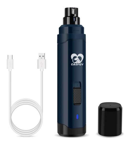 img-a496b71df6e345ff38632ada5298eaf1 Casfuy Dog Nail Grinder Upgraded – Professional 2-Speed Electric Rechargeable Pet Nail Trimmer Painless Paws Grooming & Smoothing for Small Medium Large Dogs & Cats (Dark Blue)
