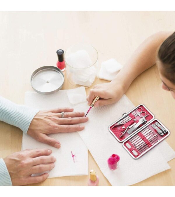 img-a878bbd51e841eb51dbedc1a3cab35da Nail Clippers Set 18 Pieces Stainless Steel Manicure Kit, Professional Grooming Kits, Nail Care Tools with Luxurious Travel Case