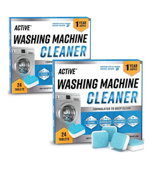 img-a878c0cd1b90ccb2ca278e76a1b8b3ea Washing Machine Cleaner Descaler 48 Pack – Value Size Deep Cleaning Tablets For HE Front Loader & Top Load Washer, Septic Safe Eco-Friendly Deodorizer, Clean Inside Drum And Laundry Tub Seal – 48 Count
